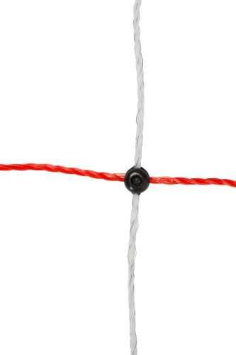 Siatka dla owiec TopLine Net, 50m, 90 cm pod. szpic biało-pomarańczowa