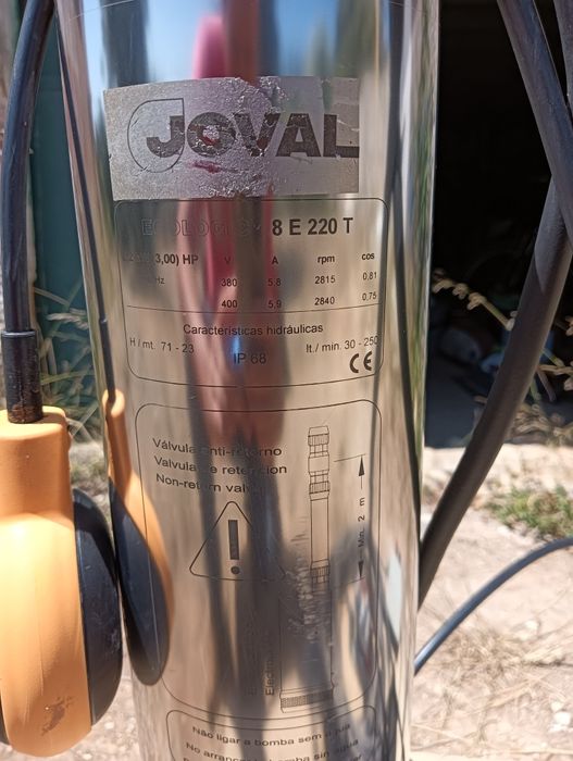 Eletrobomba submersível 3cv Joval
