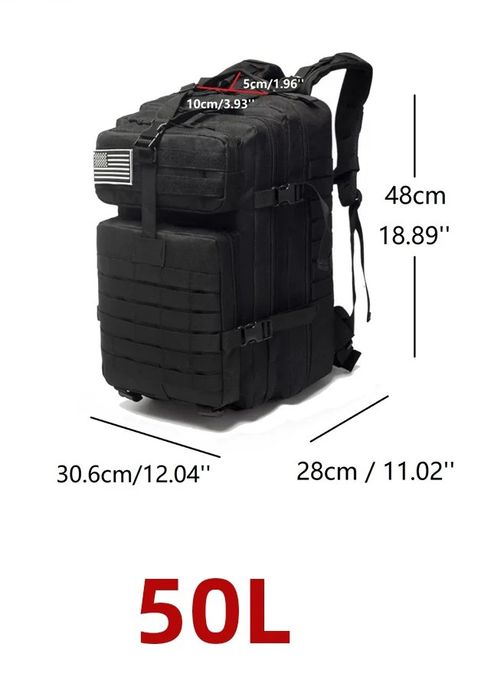 Рюкзак 50л black camo сделано в Чайна водонепроницаемый