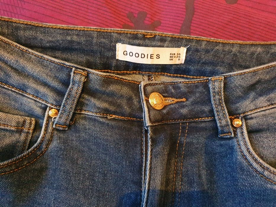 Jeansy flare Goodies r. S wysoki stan