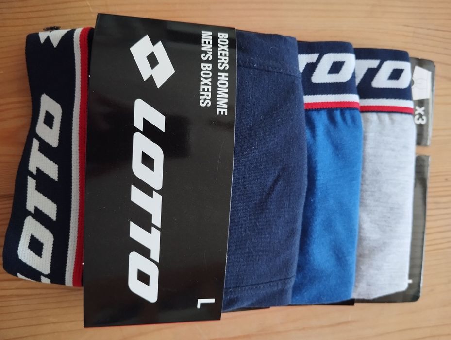 Lotto bokserki męskie L 3 pack