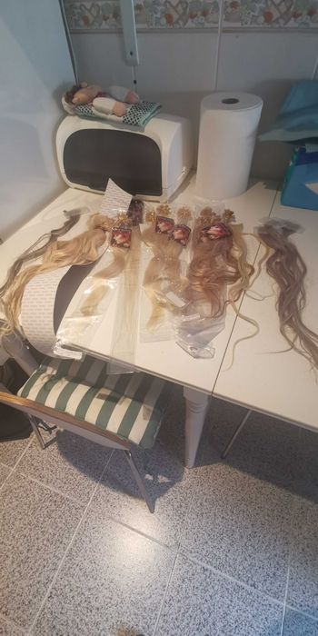 Extensões de cabelo humano
