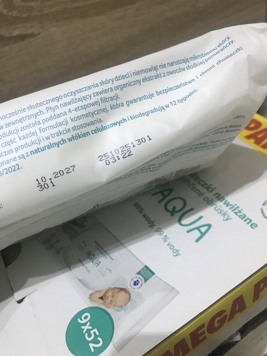 Chusteczki Dada Aqua nawilżane.Szybka wysyłka!