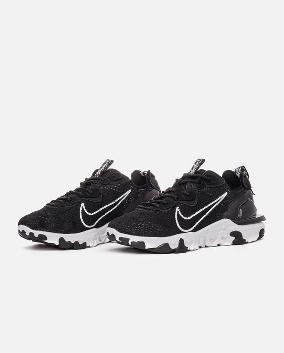 Мужские кроссовки Nike React Vision Black-White Premium. 40-45