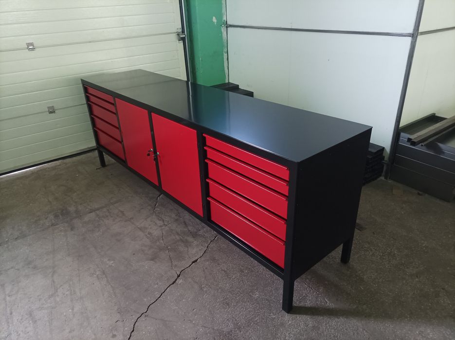 Solidny stół warsztatowy metalowy ciężki