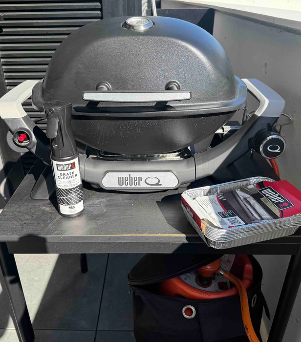 Weber Q 1100N a Gás + Kit Botija + Capa + Acessórios | Como Novo