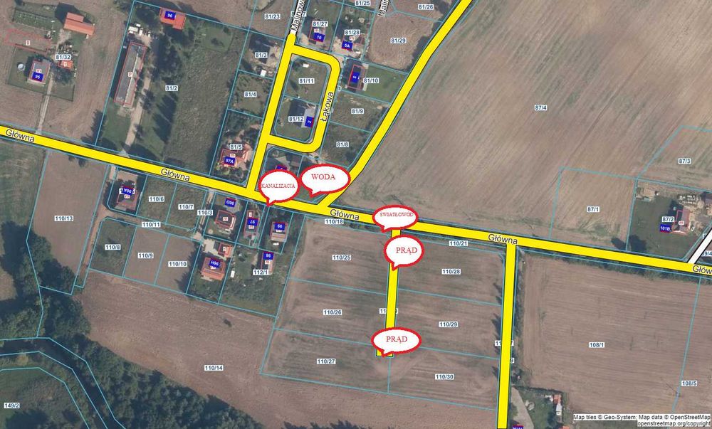 Działka Budowlana Usługowo Mieszkaniowa w Kolinczu duża 3139 m² - Widok 2