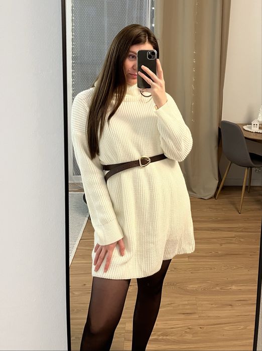 Молочне тепле плаття