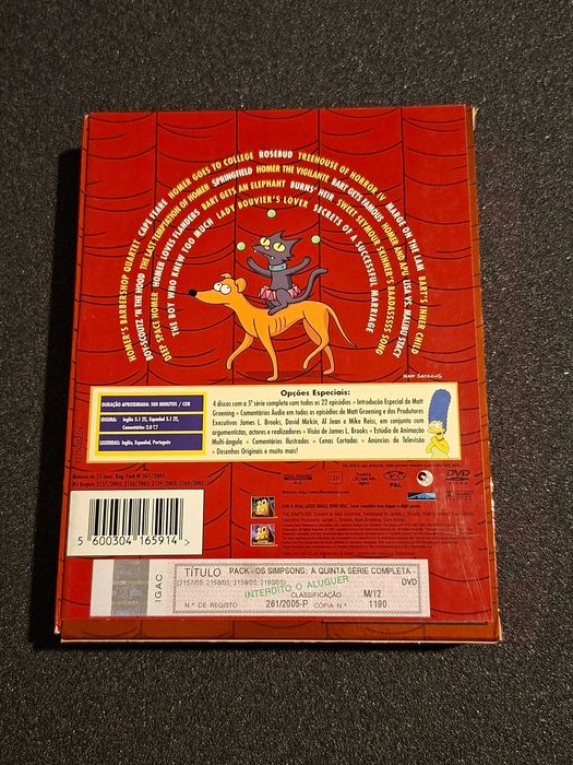 DVD Os Simpsons : Temporada 5