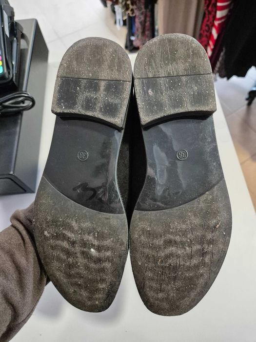 Czarne baleriny z ćwiekami