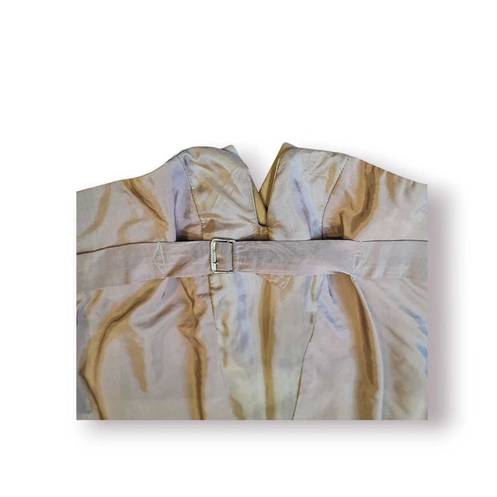 Colete Antigo Alfaiataria Camurça e Cetim – Tamanho Único Ajustável