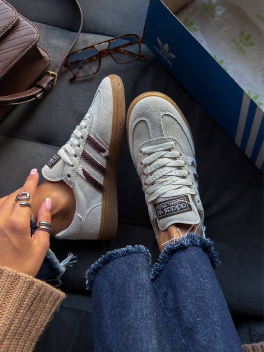 Жіночі кросівки Adidas Spezial Cow Print адідас спешл 2026 бежеві