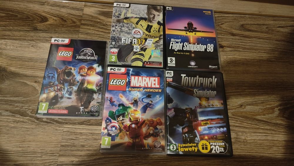 Zestaw 5 gier na PC