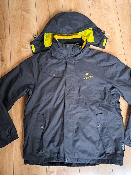 Kurtka narciarska męska czarna XL