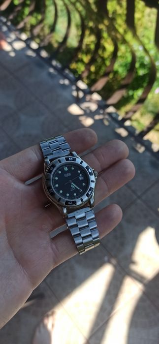 Męski zegarek nurek diver YCM / stalowa bransoleta / NOWA BATERIA