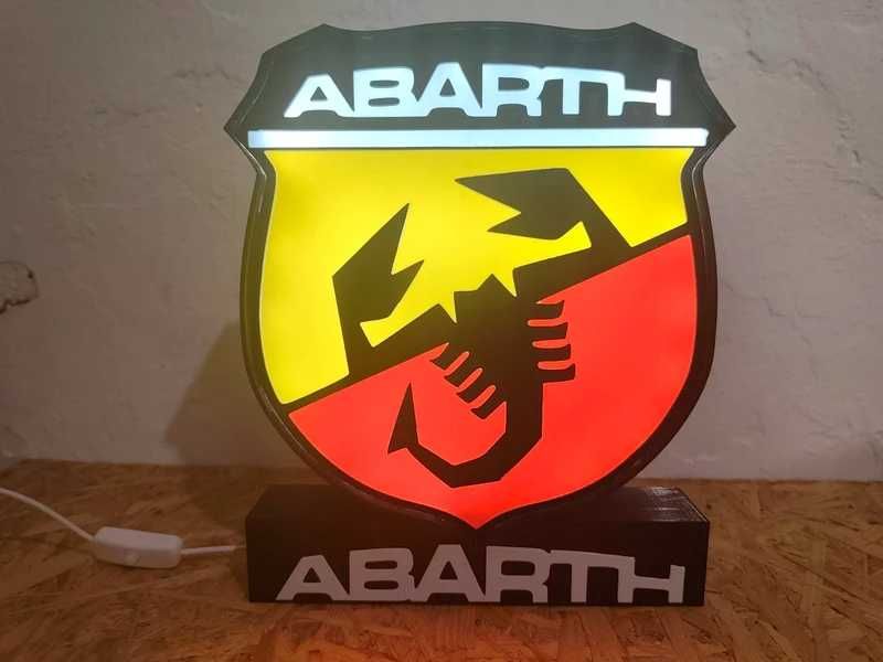 Lightbox Luminaria decorativa Abarth