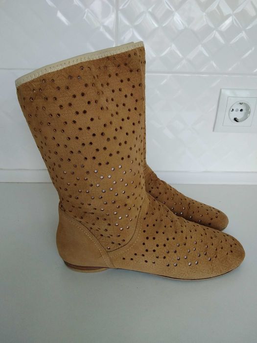 Сапоги женские, замшевые, р.37, 150 грн.