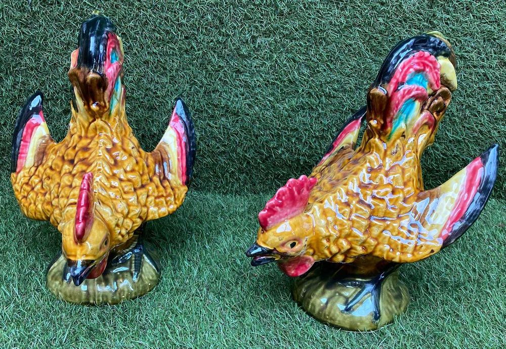 Galos e galinhas, loiça tradicioal de Caldas da Rainha