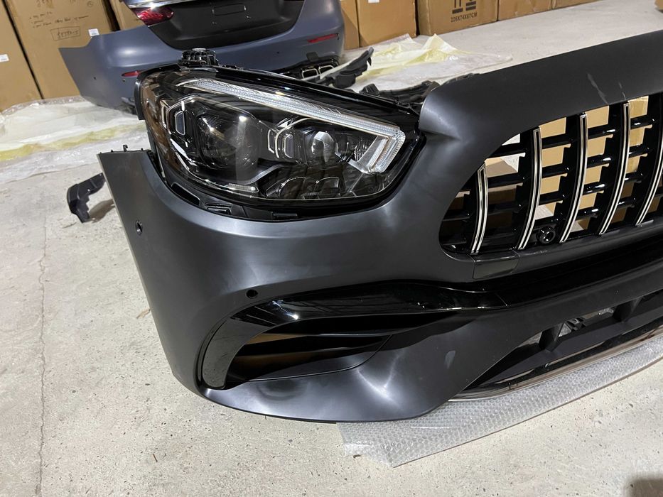 W213 рестайлінг комплект фара кришка багажника гриль стоп захист