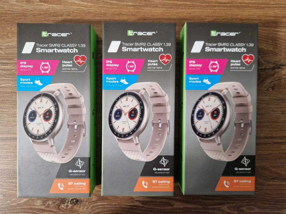 Smartwatche TRACER SMR2 Classy - kolor beżowy NOWE