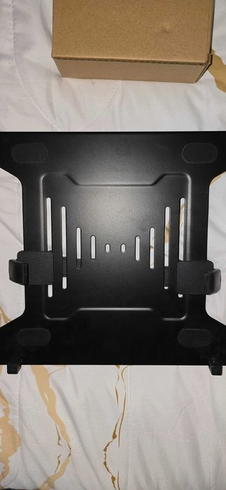 Suporte Duplo Monitor + Apoio Portátil | Braços Articulados | Tripé Completo