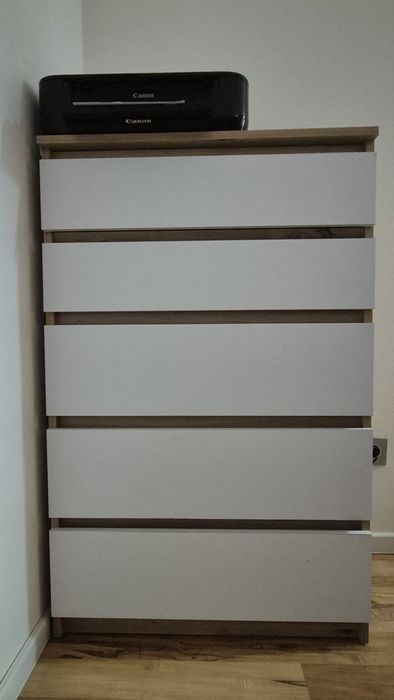 Komoda dąb artisan i biały