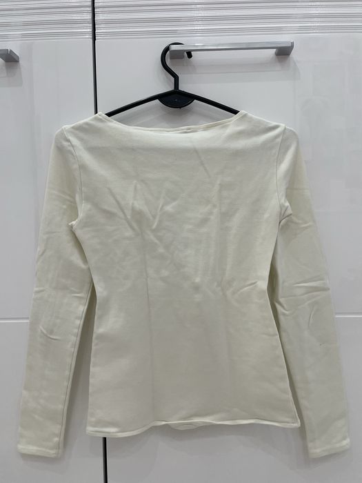 Bluzka damska biała ecru Wassyl sznurowany dekolt XS/S