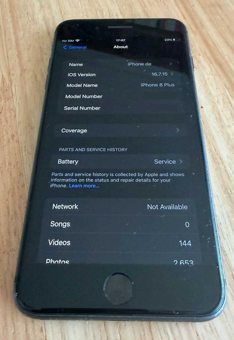 iPhone 8 Plus 64 GB – Preto – Muito bom funcionamento