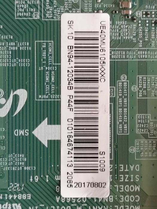 Placa BN94_12034B Samsung UEMU6105KXXC