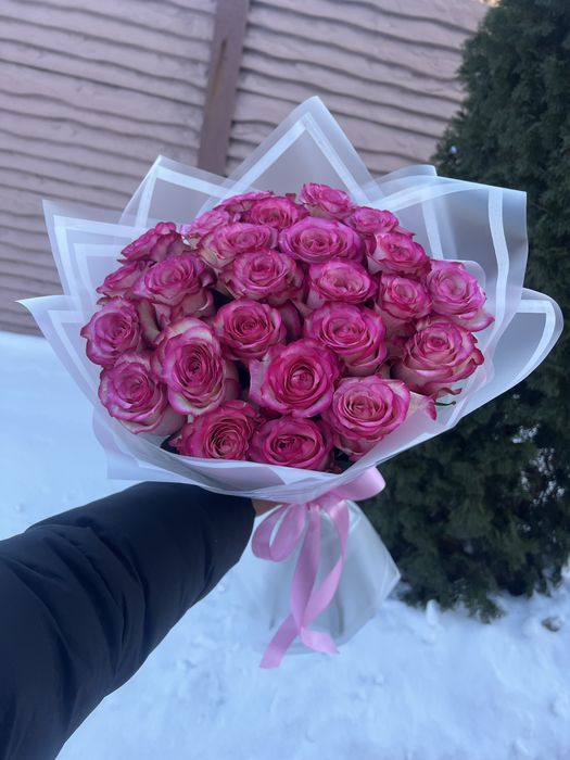 Цветы, розы, троянди, букети, гіпсофіла, еустома