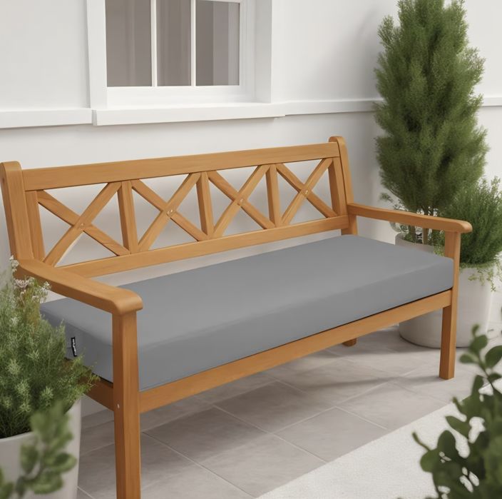 Wygodna, wodoodporna poduszka na ławkę ogrodową – 120 × 40 cm