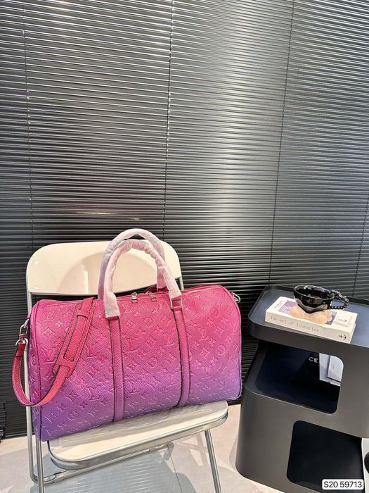 LOUIS VUITTON KEEPALL сумка мужская зеленая унисекс розовая спортивная