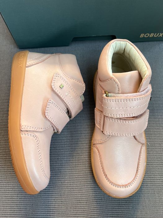 trzewiki skórzane Bobux Timber różowe puder  za kostkę roz 29/19,3 cm