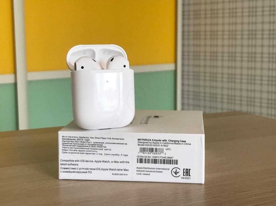 Бездротові навушники Airpods 2 1в1 + чохол в подарунок