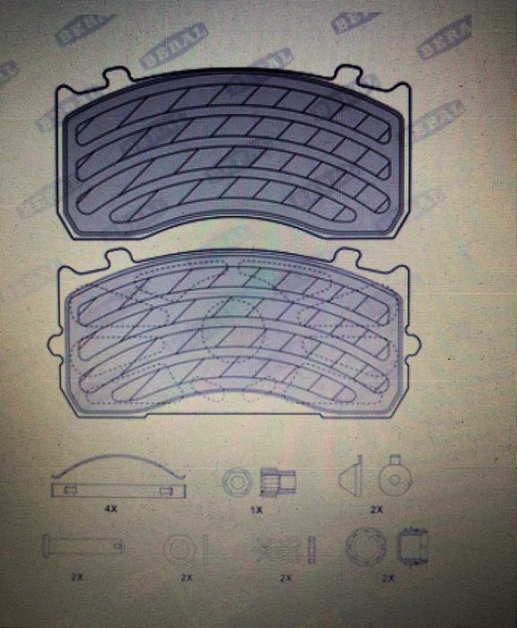 Комплект гальмівних колодок BERAL BCV29183TK