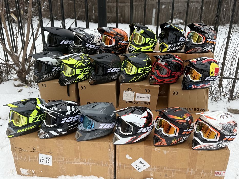 Кросовий мото шолом ендуро для мотокросу та квадроциклів