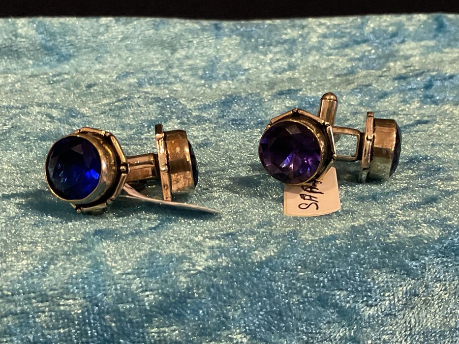 Botões de punho prata 925