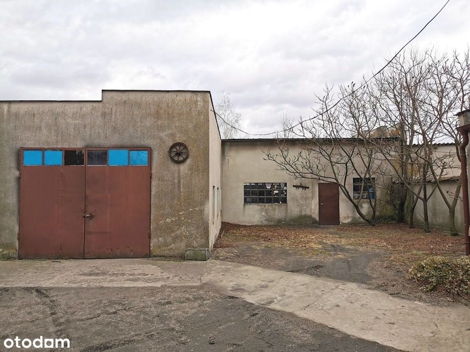 Warsztat z garażem i bud. mieszk. w Szkudli k.