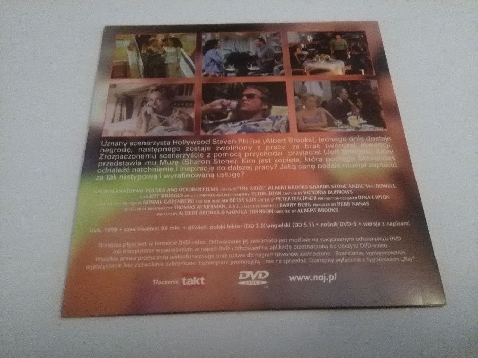 Płyta DVD film Muza 99 Sharon Stone Andie MacDowell Jeff Bridges lekto