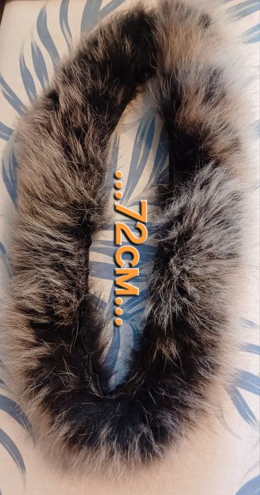 Мех-опушка 100% чернобурка на капюшон,мех на воротник.