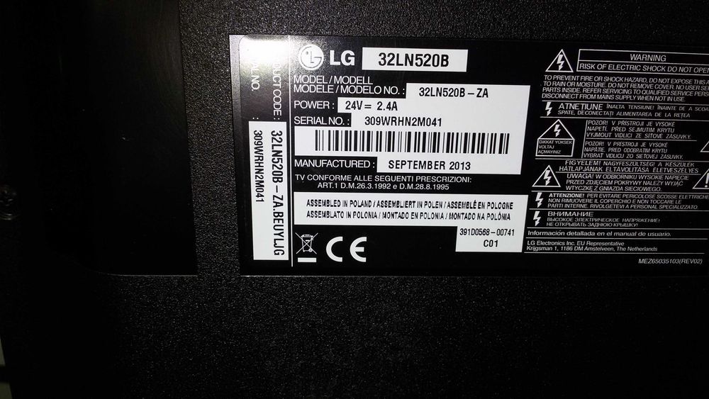 tv led lg 32polgadas 82 cm