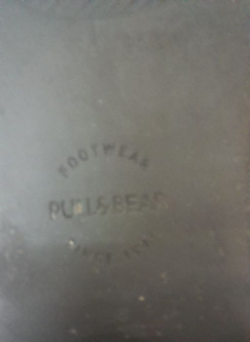 Botins Pull & Bear cor preto e tamanho 38 - Bom estado