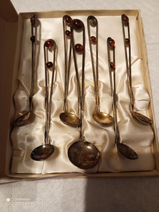 Łyżeczki posrebrzane z okresu PRL