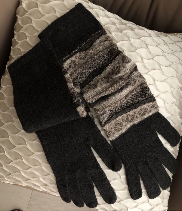 Перчатки кожа , шерсть Max mara