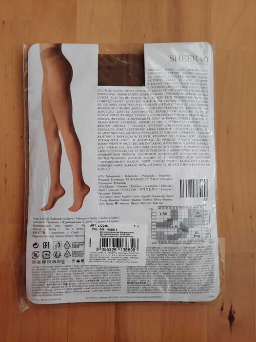 Rajstopy Calzedonia Sheer 40 nude