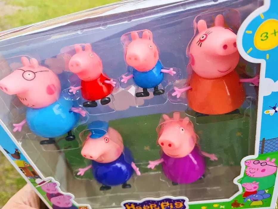 Komplet figurek Rodzinka Świnki Peppa - zabawki nowe figurki
