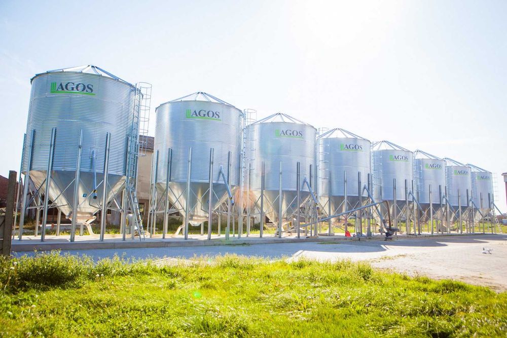 Silos zbożowy 100t lejowy AGOS Warszawa