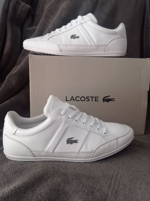 Buty Lacoste Chaymon rozmiar 43 białe skórzane Nowe męskie 27,5 męskie
