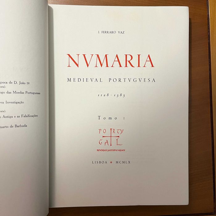 J. Ferraro Vaz - Numária Medieval Portuguesa (2 tomos, completo)