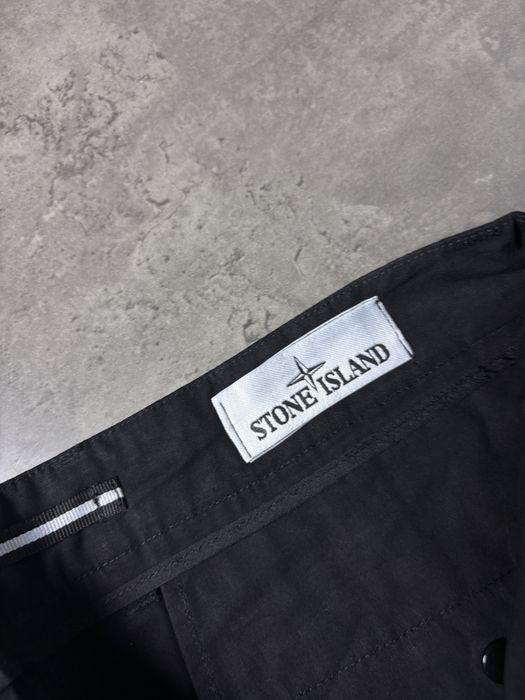 Штани - карго Stone Island SI брюки черные мужские чорні